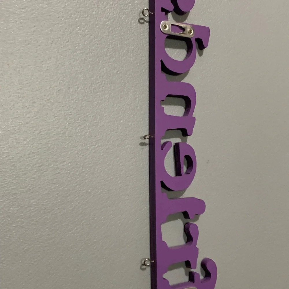 Charming Purple Friends Wall Hook Decor
